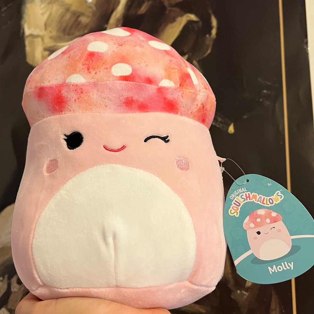 Rare Molly Mushroom Squishmallow by Kellytoy